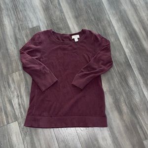 Purple/Maroonish 3/4 Sleeve Sweater